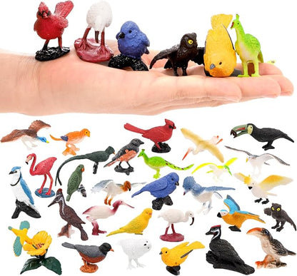 ZENFUN 29 Pieces Realistic Bird Animals Figurines, Mini Bird Model, Birds Cake - Image 4