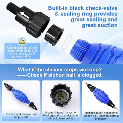 fishkeeper Siphon Ball Pump Head Replacement – Compatible - Image 4