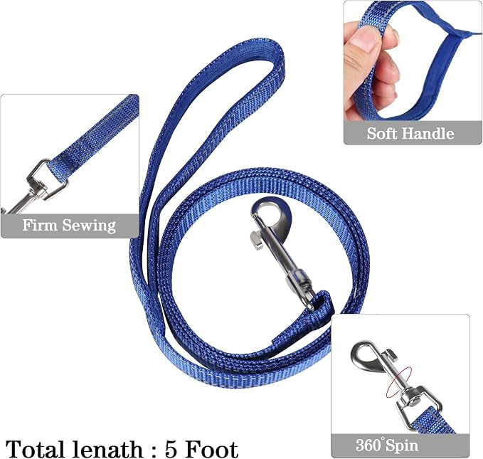 YIMEIS Dog Harness and Leash Set, No Pull Soft Mesh Pet Harness, Reflective - Image 4