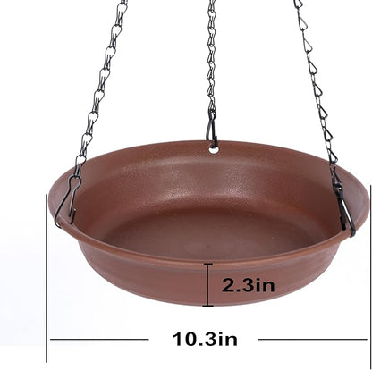 Hanging Bird Bath for Outside, VUWEZ Hanging Birdbath & Bird Feeder for Outdoors - Image 2