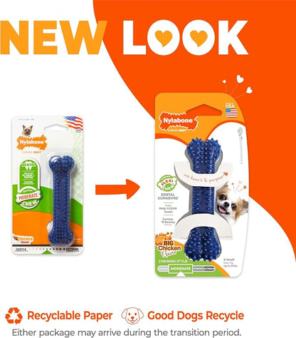 Nylabone Textured Dental Bone Flexi Chew Toy - Image 3