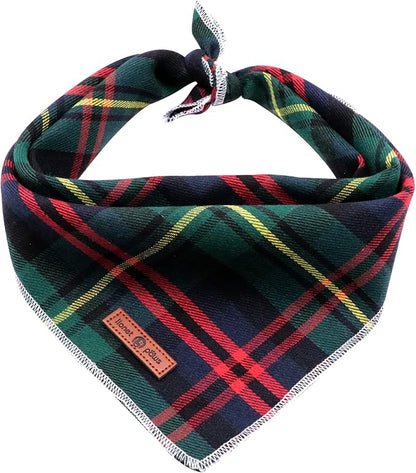 Lionet Paws Christmas Dog Bandana Washable Cotton Handkerchief Scarf Triangle by lionetpaws