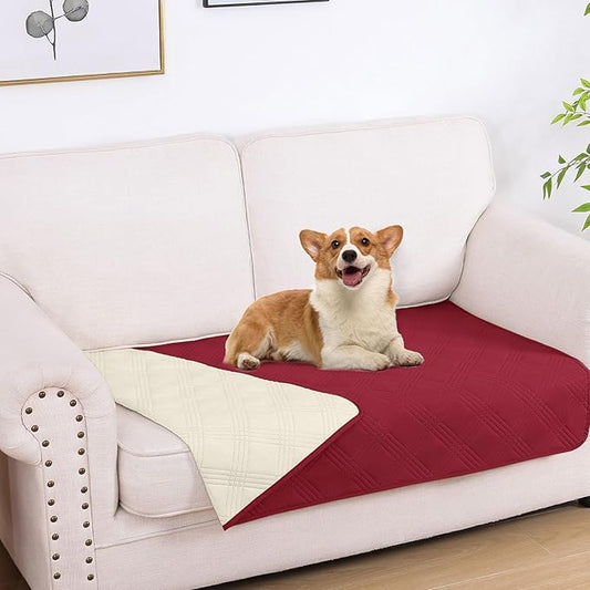 hyha Waterproof Dog Blanket, Reversible Pet Bed Blanket, Soft Sofa Couch Cover by hyha