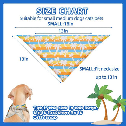 PAWCHIE Dog Cooling Bandana Small, 4 Packs Ice Cool Pet Triangle Scarf Bibs - Image 6