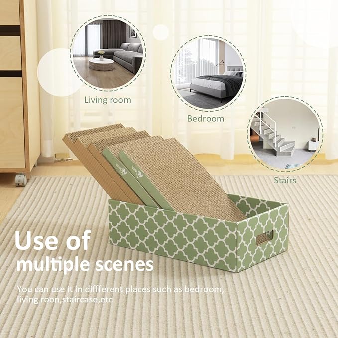 MECOOL Cat Scratching Board，5PC Cat Scratch Pad - Image 6