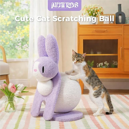 Cute Cat Scratching Post- Bunny Style, Cat Scratcher Toy - Image 2