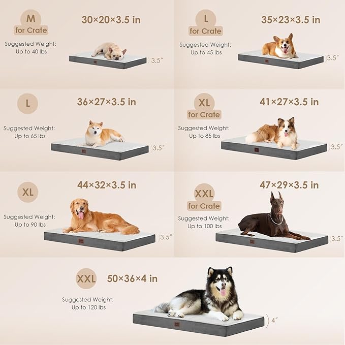 EHEYCIGA Orthopedic XL Dog Beds - Image 3
