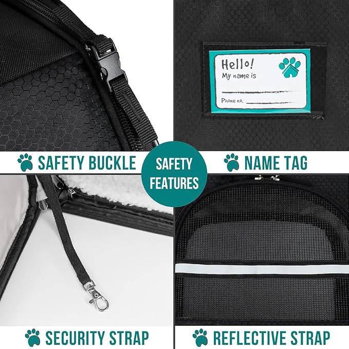 PetAmi Dog Cat Backpack Carrier, Expandable Pet Carrier Backpack - Image 5