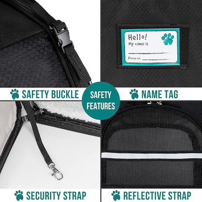 PetAmi Dog Cat Backpack Carrier, Expandable Pet Carrier Backpack - Image 5