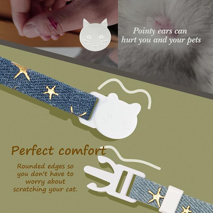 2 Pack Cotton Breakaway Cat Collar - Image 8