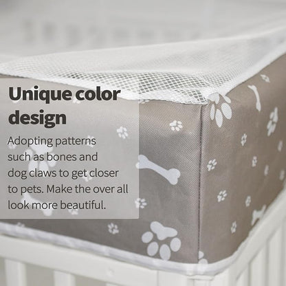 PJYuCien Dog Playpen Mesh Top Cover, Fits 36 Inch 4 Panels Regular Square - Image 6