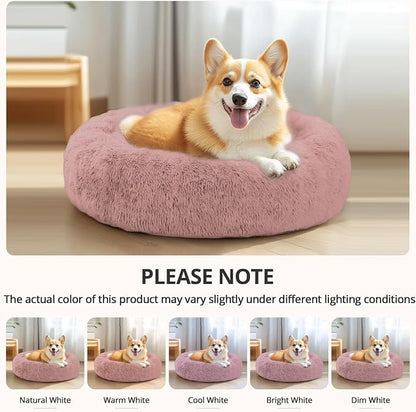 JOLLYVOGUE Calming Dog Bed Medium Size Dog, Anti-Anxiety Donut Medium Pet Bed - Image 8