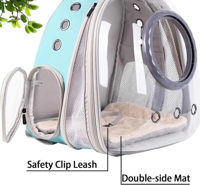 Large Cat Backpack Carrier, 20 Pounds Cat Carry Bookbag, Space Capsule - Image 5