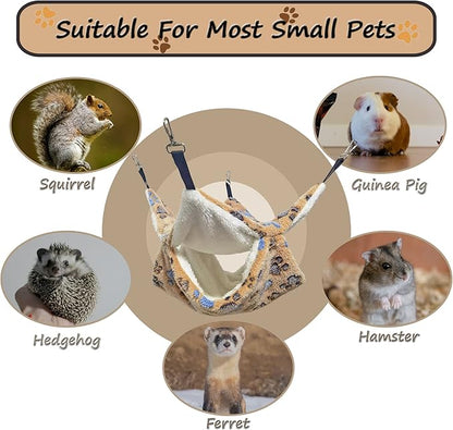 Cat Hammock for Cage, Soft Warm Hanging Bed for Kitten, Guinea Pig, Chinchilla - Image 5