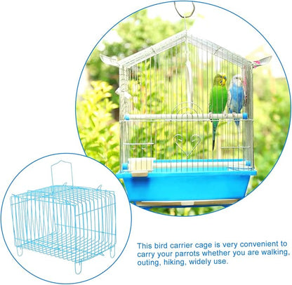 Portable Metal Bird Carrier Cage Travel Cage - Image 7