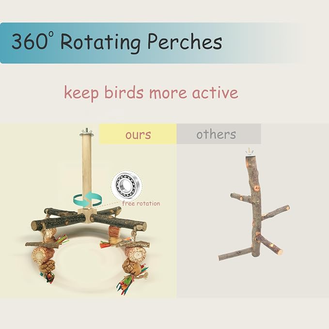 Bird Perch 360° Rotating Perch - Image 3