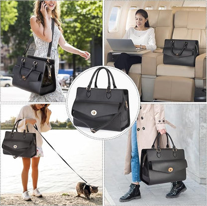 Stylish Pet Carrier Purse Leather Bag - Image 7