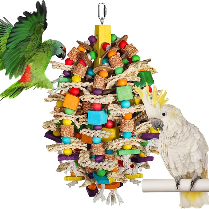 Medium Large Parrot Toys 20in Chewable Bird Toy - Image 7