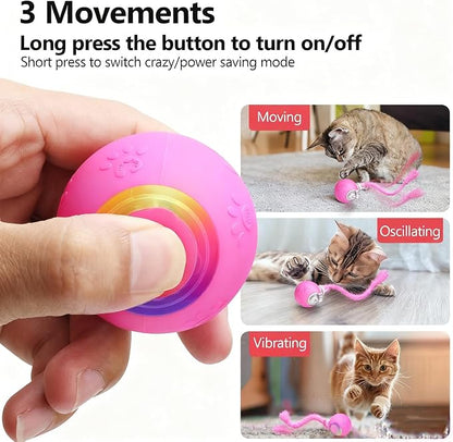 FUNNYDUCK Speed 2.0 Tail Interactive Cat Toy – Motion-Activated Rolling Ball - Image 5
