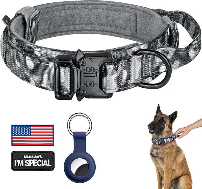 DAGANXI Tactical Dog Collar, Adjustable Military Training Nylon Dog Collar by DAGANXI
