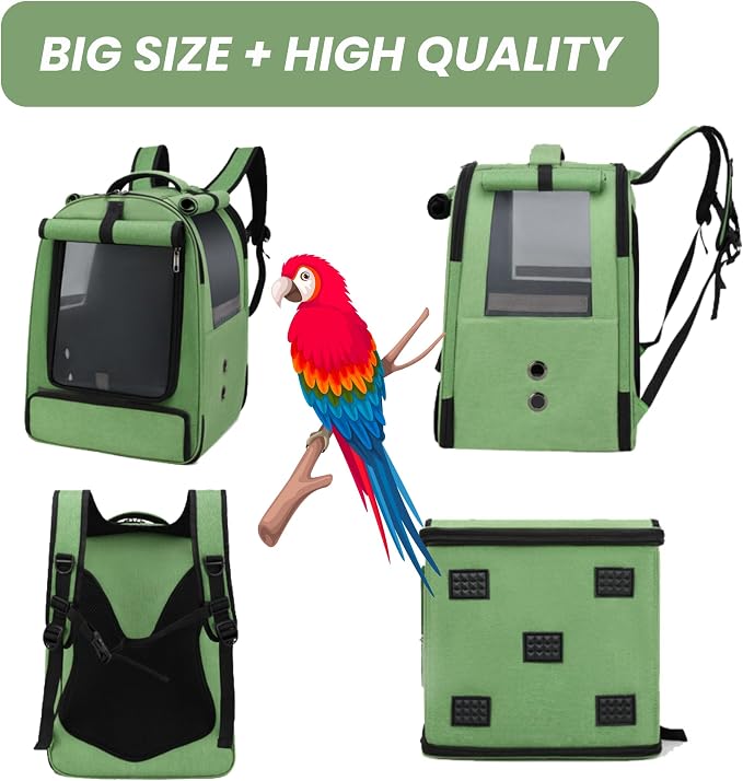 Bird Backpack Travel Cage for Cockatiel, Parakeet - Image 4