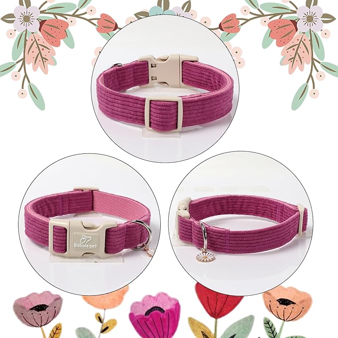 Cute Corduroy Dog Collar - Image 6
