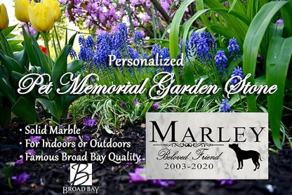 Broad Bay Dog Memorial Stone Personalized Marker Outdoor Garden Choose Your - Image 3