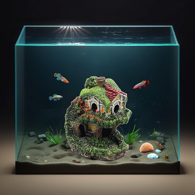 Aquarium Decor Hideaway Cave, Betta Fish Tank House Accessories - Image 7