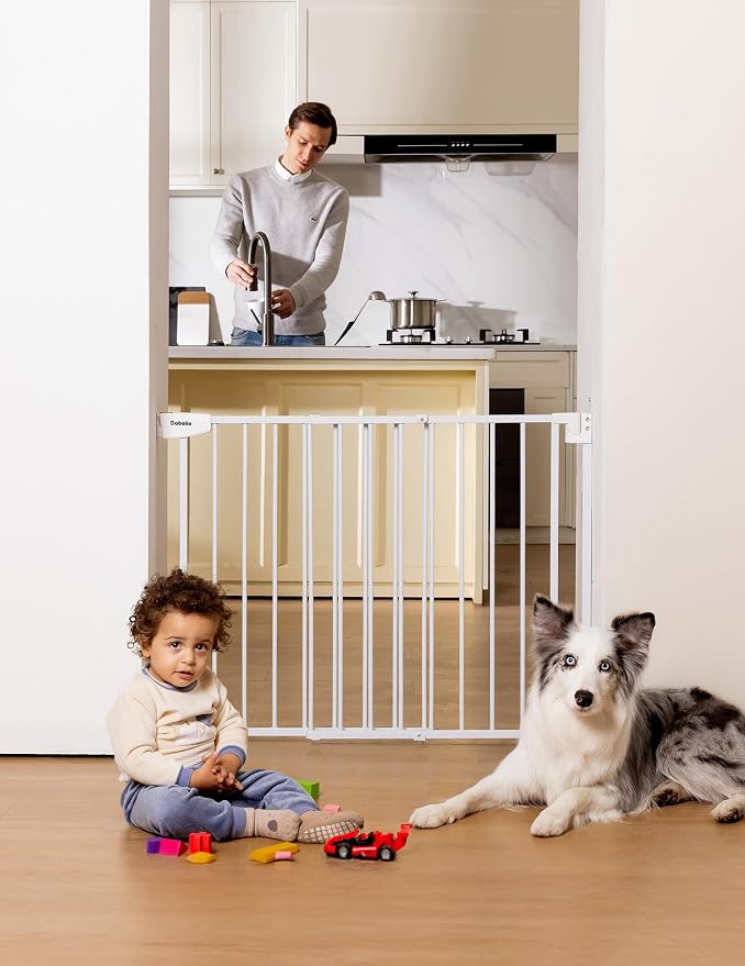 Babelio 29.7-46.5" No Bottom Bar Baby/Dog Gate - Image 7