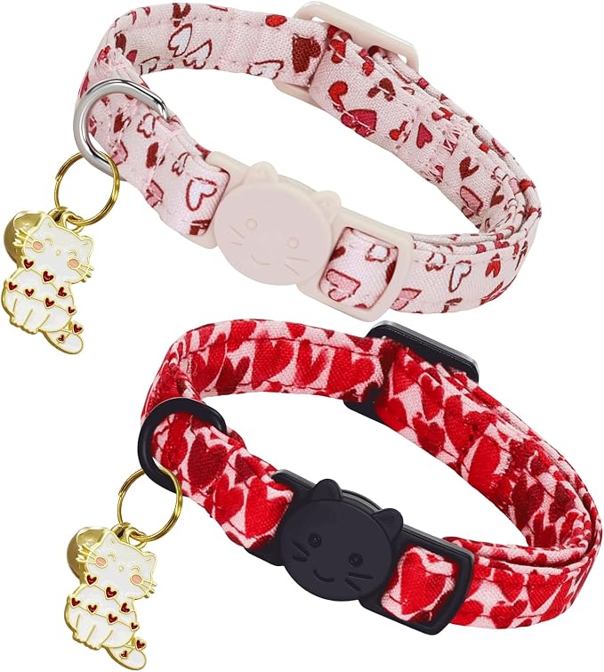 Elegant little tail 2 Pack Cat Collar- St. Patrick's Cat Collars Breakaway by Elegantlittletail
