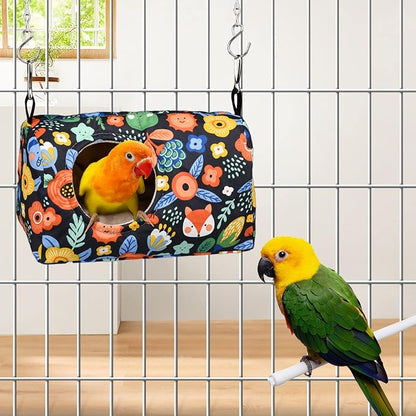 Bird Warm Bed Sleeping Nest House Snuggle Hanging Hut Hammock Hideaway Cave - Image 6