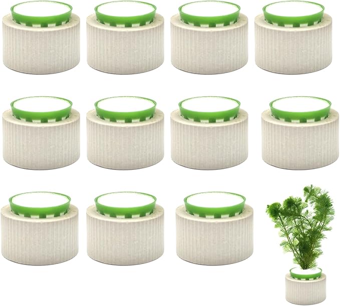 12 Pack Aquarium Plant Weights, Aquatic Plants Fixed Ring Set, Anti-Floating by SimpleLifeRicherHeart