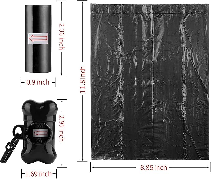 10 Pack Bone Shaped Poop Bag Dispenser Pet Waste Disposal Bag Dispenser - Image 2