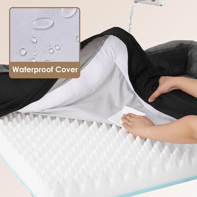 EHEYCIGA Orthopedic Dog Bed for Large Sized Dog, Waterproof Liner & Washable - Image 4
