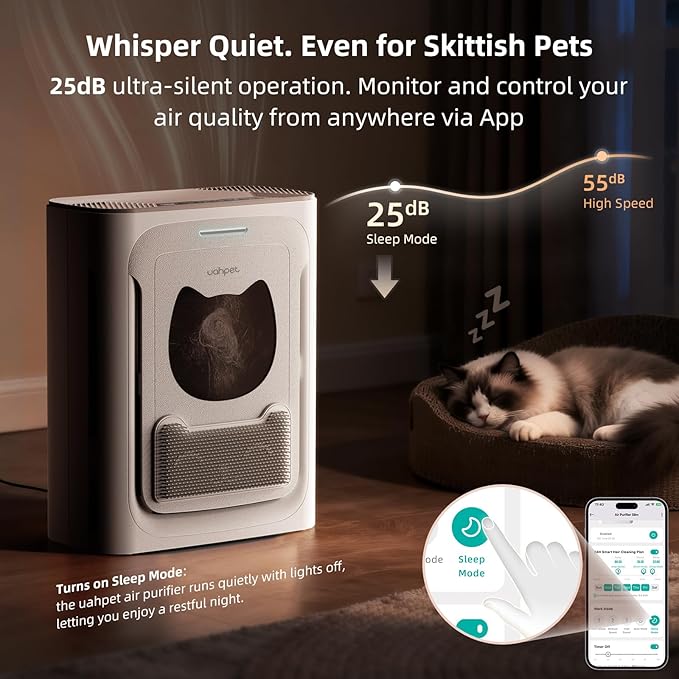 uahpet Pet Air Purifier for Home, Smoke for Large Rooms up to 2100 Ft² - Image 6