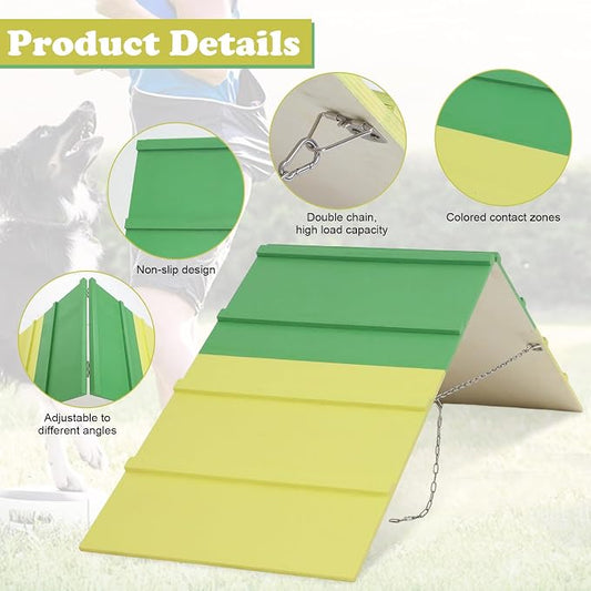 Dogs Agility A-Frame 74.8 x 18.9 Inch Dog Climbing Frame Non-Slip Dog Agility - Image 2