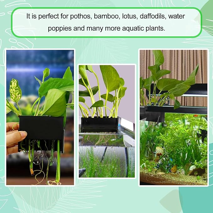 2PC 7 Holes Upgraded Aquarium Plant Holder, Aquatic Plants Cup - Image 3