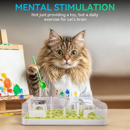 ALL FOR PAWS Interactive Cat Puzzle Feeder & Slow Feed Toy – Mental Stimulation - Image 5