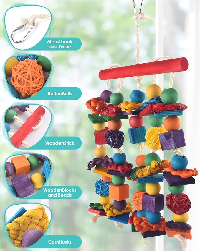 Bird Toys, Parakeet Chewing Toy, - Image 4