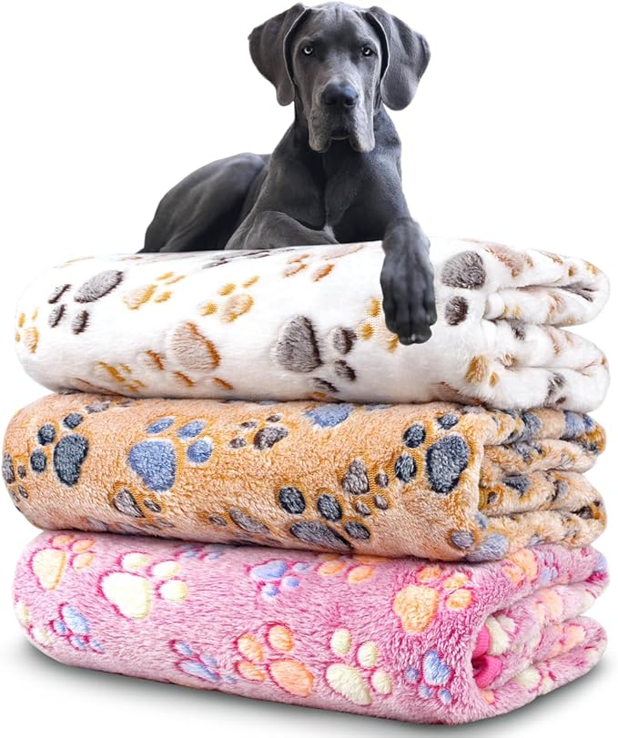 Dog Blankets for Medium Large Dogs, 3 Pack Dog Blanket Washable 41" x 31" by NXDZI
