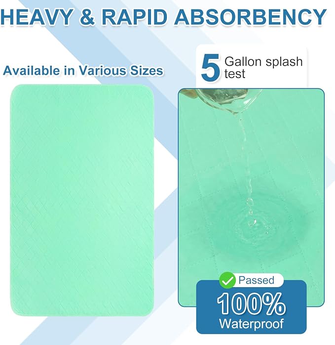 OUTCREATOR® Washable Bed Pads 34" x 56", Incontinence Mattress Protector - Image 2