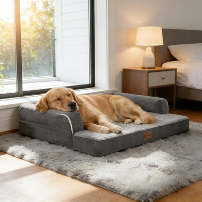 Orthopedic Dog Beds for Extra Large Dogs, Waterproof Egg Crate Foam XL Dog Bed - Image 9