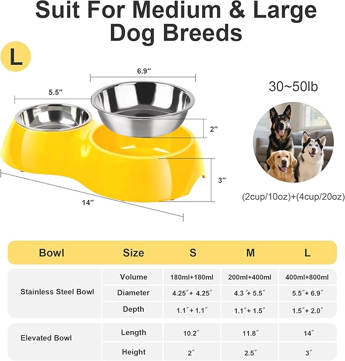 Elevated Dog Bowls Set - Image 2