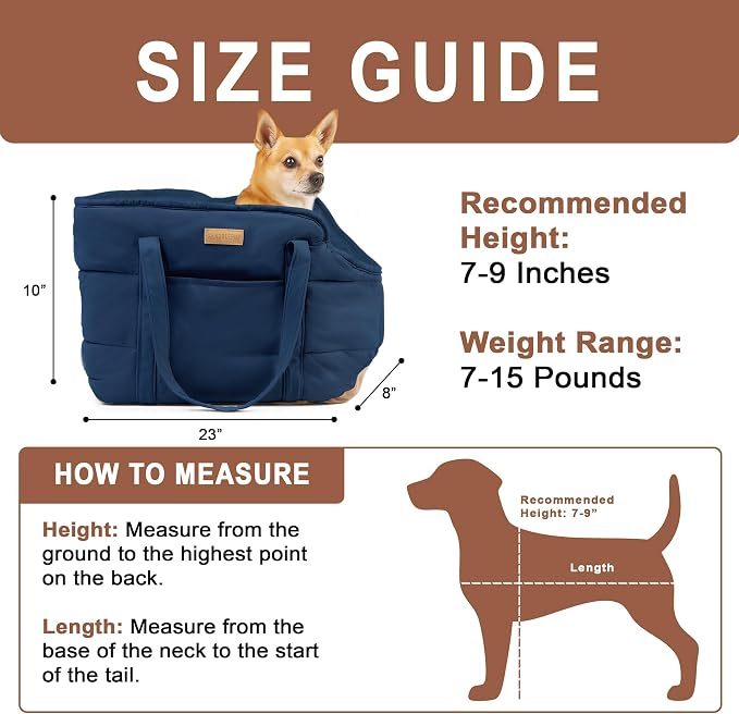 Plush Dog Purse Carrier for Small Dogs, Soft Dog Tote Bag - Image 4