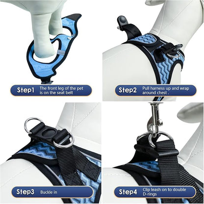 YIMEIS Dog Harness and Leash Set, No Pull Soft Mesh Pet Harness, Reflective - Image 3
