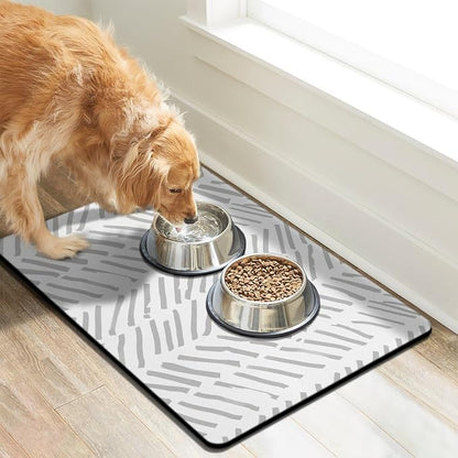Dog Food Mats for Floors Absorbent, Pet Cat Food Mat - Image 7