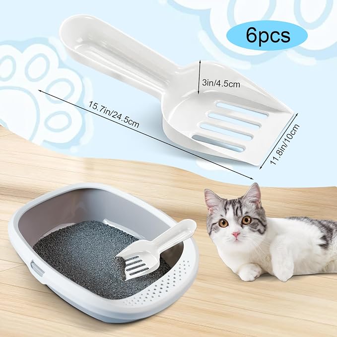 Bokon 6 Pack Disposable Cat Litter Scoop - Image 2