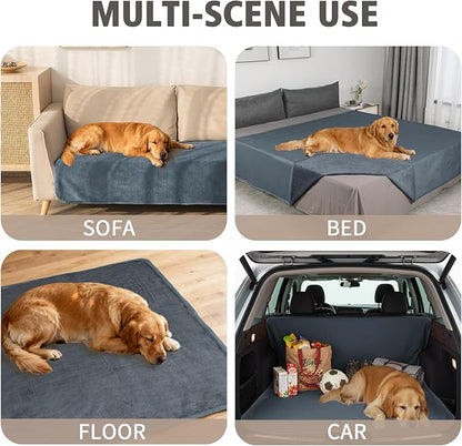 Ameritex Pet Bed Blanket Reversible 100% Waterproof Velvet Super Soft - Image 2