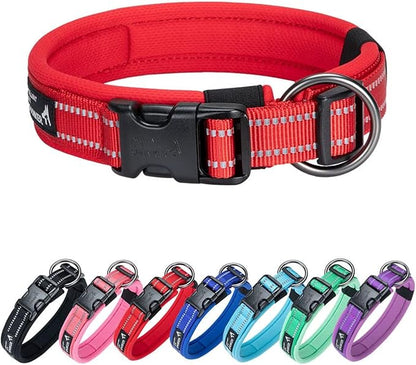 EXCELLENT ELITE SPANKER Reflective Dog Collar Classic Soft Padded Breathable by EXCELLENTELITESPANKER