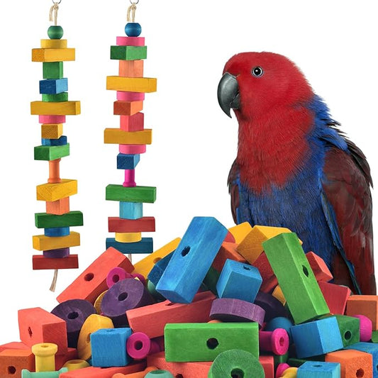 Bird Toys for Parrot, Birds Cage Chewing Playing Training Toy for Cockatoos by DBNESS